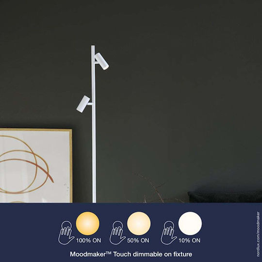 Nordlux Omari LED Floor Lamp H141cm. White Nordlux Omari LED Floor Lamp H141cm. White