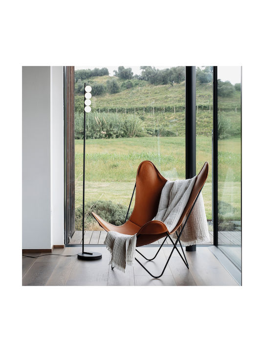 Ideal Lux LED Floor Lamp H155xW22cm. with Warm White Light 1000lm White