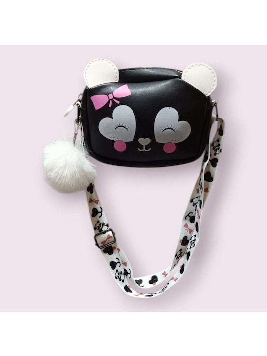 Kids Shoulder Bag Black 17x13x5cm