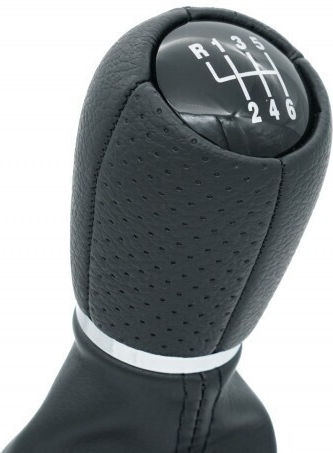 Car Shift Knob Cover Seat Leon Toledo Ii 1m0711113a 6b Black Leather 1m0711113a