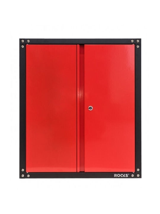Metal Red Office Cabinet 67.5x32x76.7cm