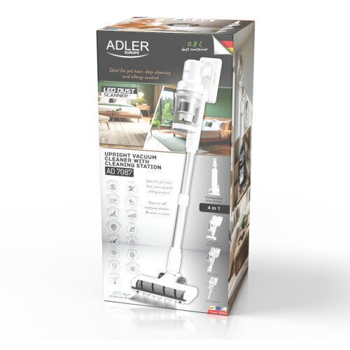 Adler AD 7087 Rechargeable Stick Vacuum 25.9V White