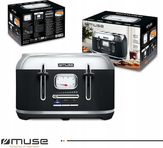 Muse Тостер 4 слота 1800W