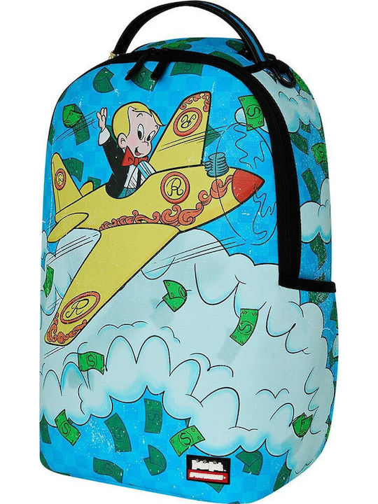 Sprayground Richie Rich Plane School Backpack Junior High-High School with Water Bottle Holder Multicolour 29 x 15 x 45cm
