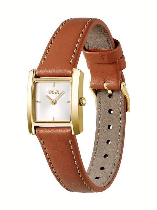 Boss Lucy Ceas Dama 22mm Cu Baterie Cu Brățară Metalică Auriu