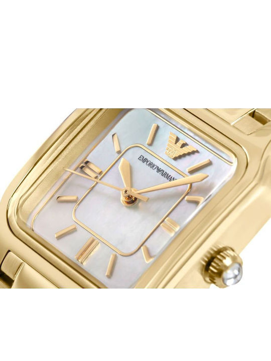 Emporio Armani Women's Battery Watch with Gold Metal Bracelet