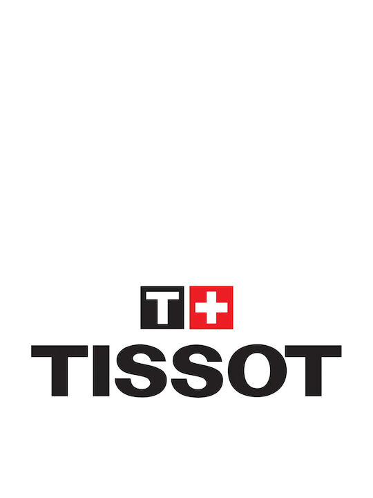 Tissot Мъжки Часовник 45.5mm На Батерия със Сребриста Метална Гривна