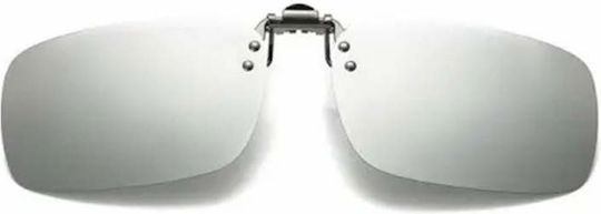 Siks Clip-on Glasses Lenses Polarized Ideal Day Driving Mirrored Lenses Black
