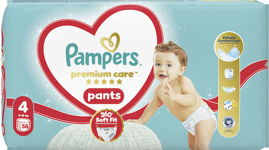 Pampers Windelhosen Premium Care Nr. 4 für 9-15kg 58cm