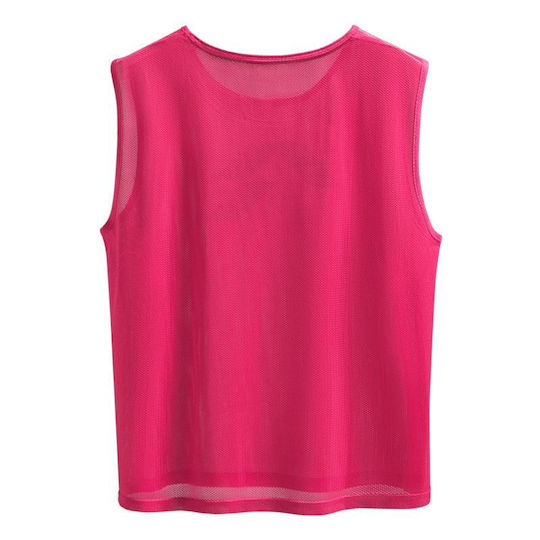 Musai Funzo Unisex Trainingslätzchen Weste Fluoreszierendes Rosa Atmungsaktives Recyceltes Mesh