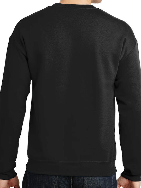 Crewneck Anime Characters Green Uniforms Japanese Letters Pop Culture Black