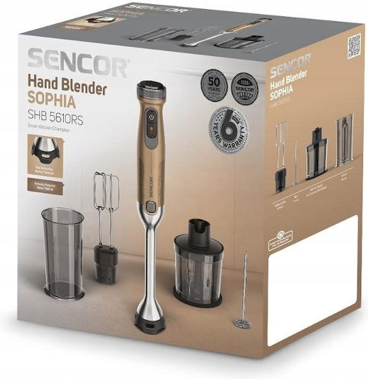 Sencor Handmixer mit Inox-Stab 1500W Silber