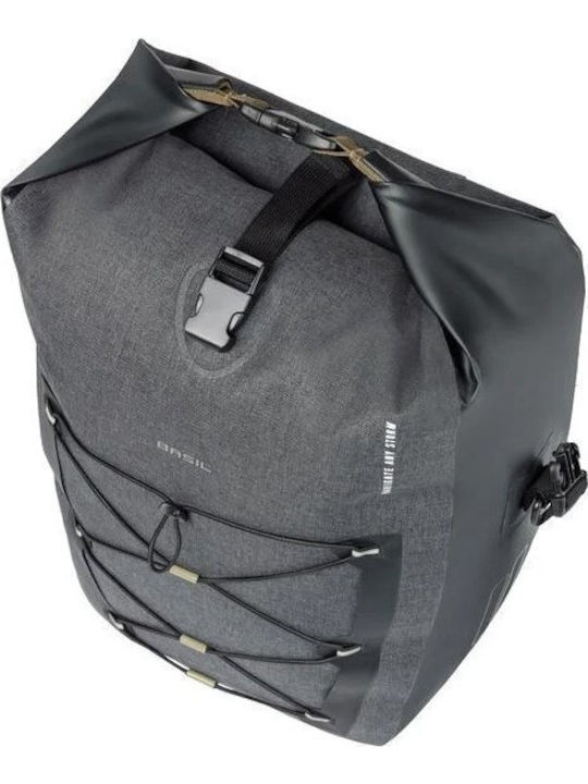 Basil Bicycle Rack Bag Gray