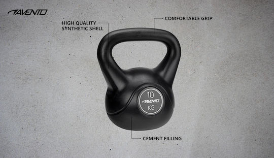 Avento SR042KD Kettlebell din PVC 10kg Negru