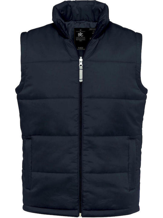 C Bodywarmer Men's Sleeveless Puffer Jacket Navy Blue