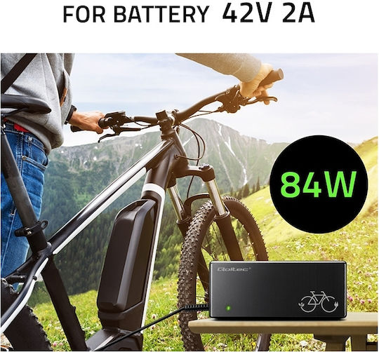 Qoltec Charger Qoltec Electric Bicycle 36v/42v 2a Power Cable
