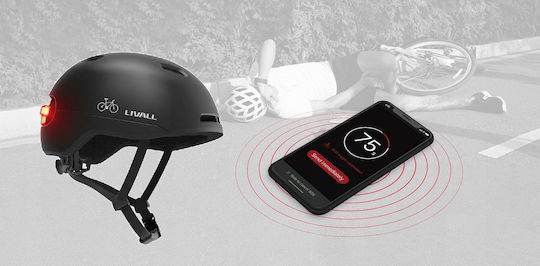 Livall Κράνος για Ηλεκτρικό Scooter σε Μαύρο Χρώμα