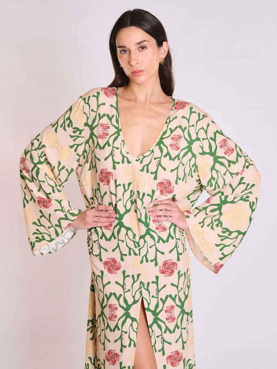 Summer Dress with Tearing Coral
