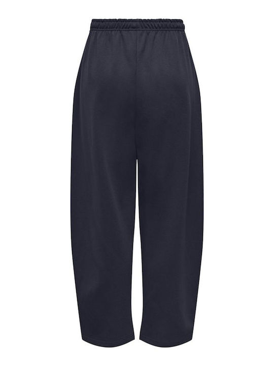 Damen Stoffhose mit Gummiband in Lose Passform Night Sky