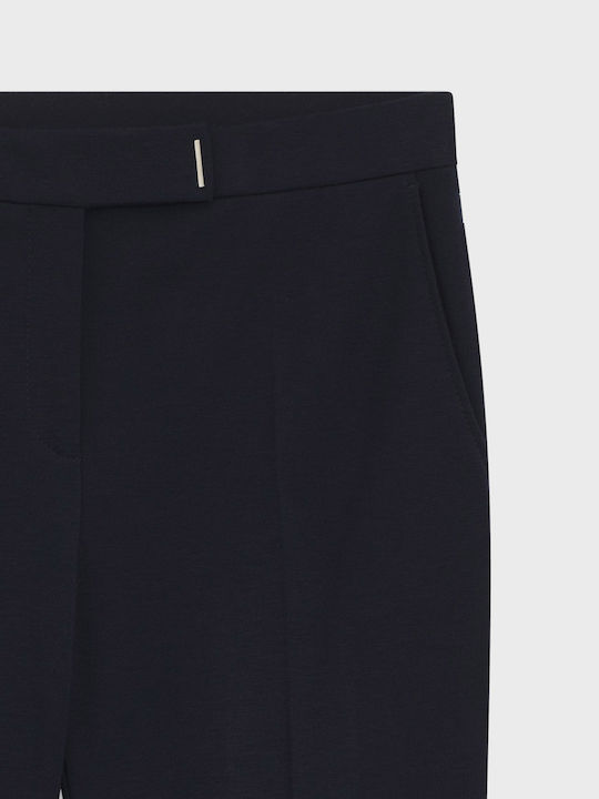 Дамски Текстилен Капри Панталон Чарлстон Dark Blue