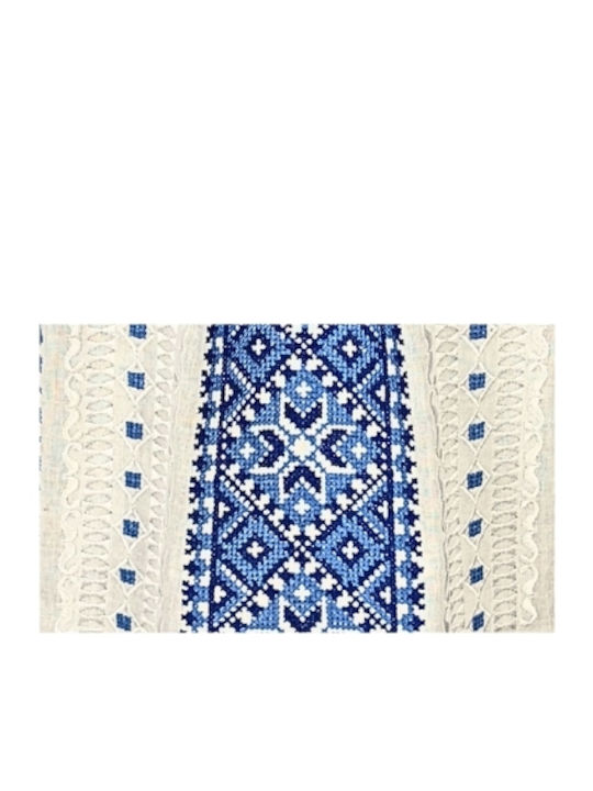 Bluza Damă Bumbac Mânecă Lungă Alb/Portocaliu