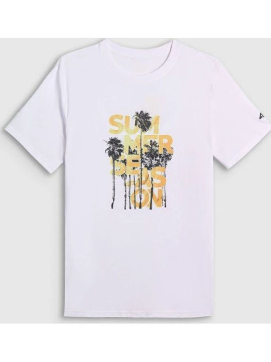 Kurzarm Herrenbluse Weiß