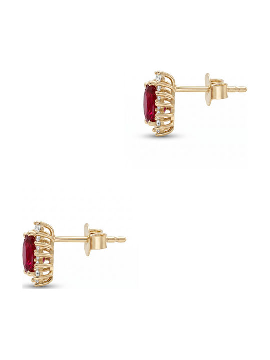 Kiriakos Gofas 14K Gold Ohrringe mit Blauen Steinen Kiriakos Gofas 14K Gold Ohrringe mit Blauen Steinen