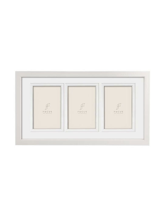 Focus Plastic Photo Frame with White Frame