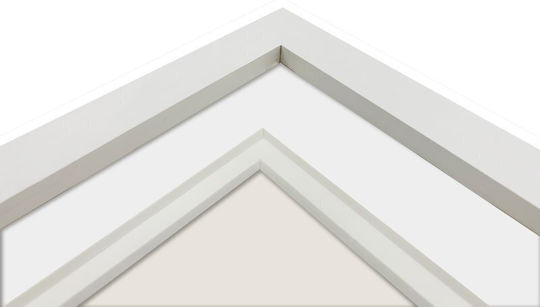 Focus Plastic Photo Frame with White Frame