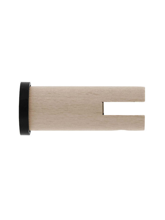 Vorhang Holz Ende aus Metallisch Beige