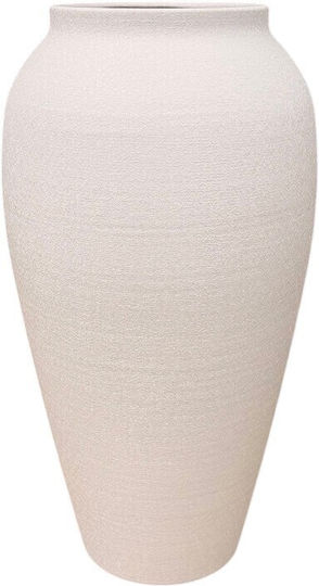 Metallic Beige Vase 12xH35cm