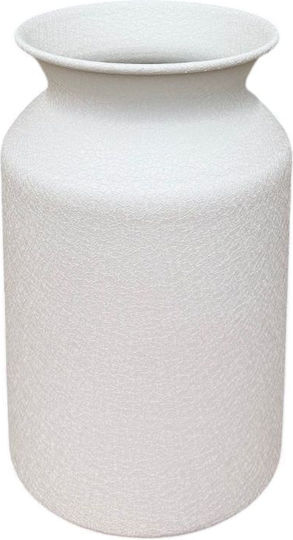 Beige Metallic Vase 12.5xH24cm