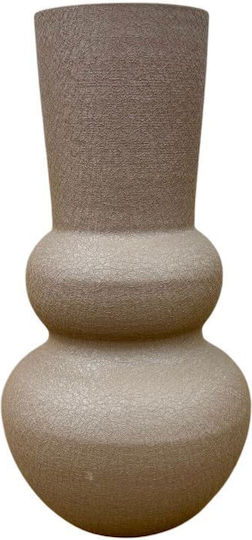 Metallic Brown Vase 10xH31cm