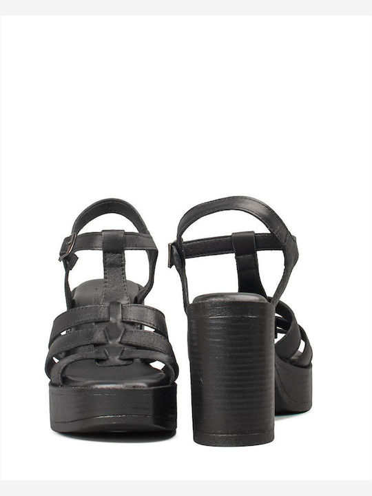 Sandale Elegante Damă Negre 843 Negru