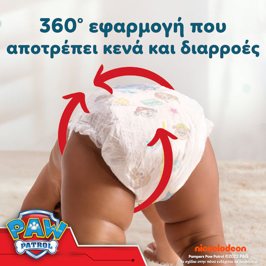 Pampers Πάνες Βρακάκι Paw Patrol No. 4 για 9-15kg 72τμχ