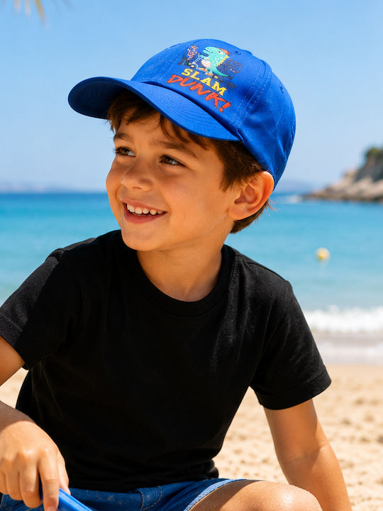 Join Kids' Jockey Fabric Blue Hat