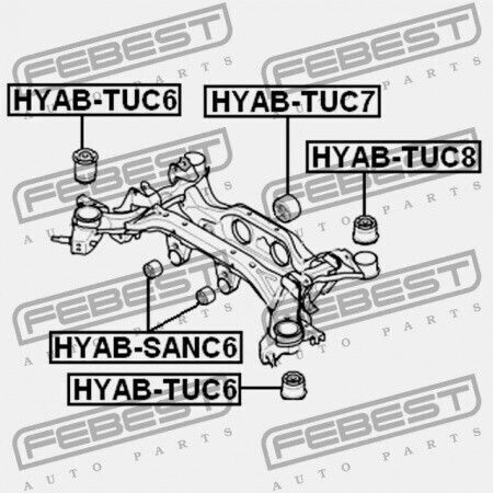 Δακτύλιος Οπίσθιας Δοκού Hyundai Tucson 04 -oct.2006 2004 Gen 55456-39000