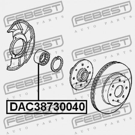 Колесни Лагери За Предна Главина Хонда Граждански Ферио Ek2 Jp 44300-s04-008