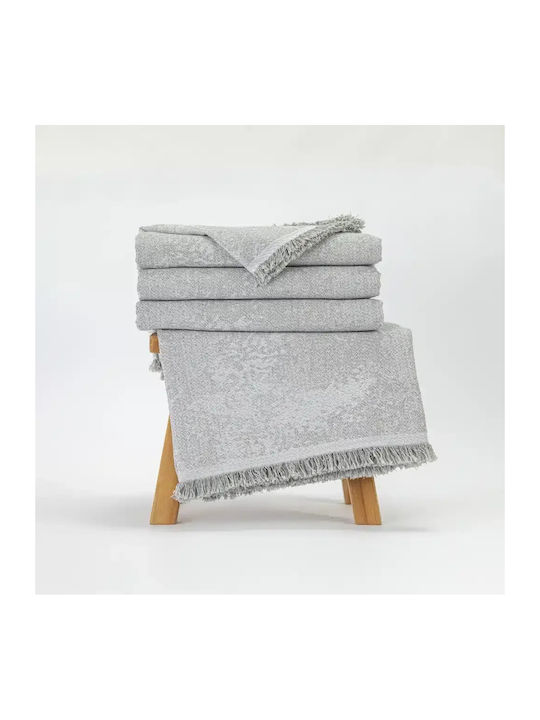 Borea Cobra Viersitzer-Sofa Überwurf 180x350cm Grau