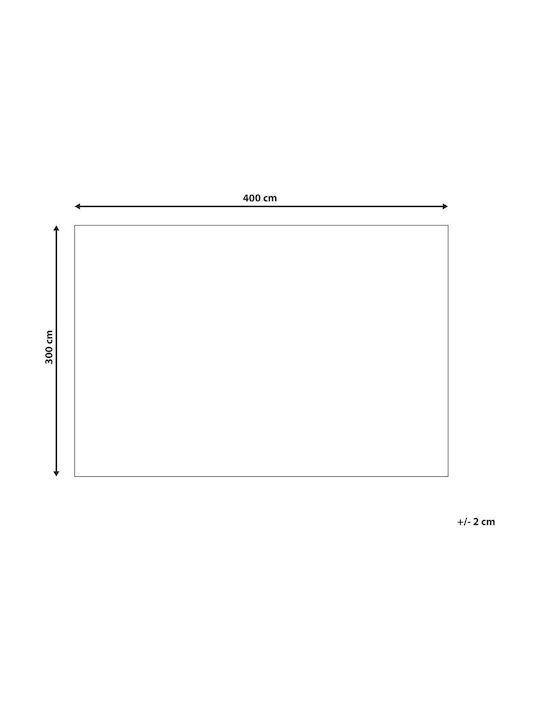 Beliani Covor Rectangular Din Lână Bej 300x400cm
