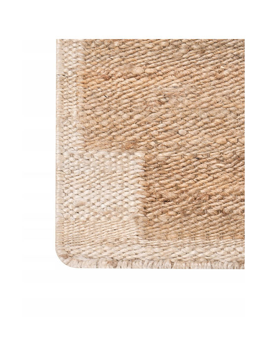 Beliani Χαλί Ορθογώνιο από Γιούτα Light Beige 160x230cm