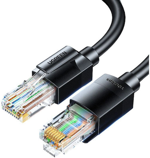 Ugreen U/UTP Cat.6a (Gigabit) Καλώδιο Δικτύου Ethernet 3m Μαύρο
