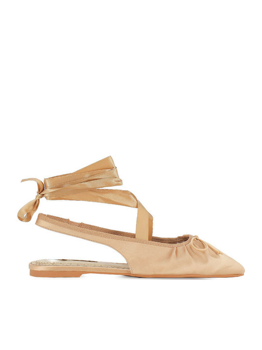 Women's Ballerina Shoes in Brown Colour