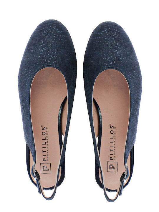 Damen Ballerinas in Blau Farbe