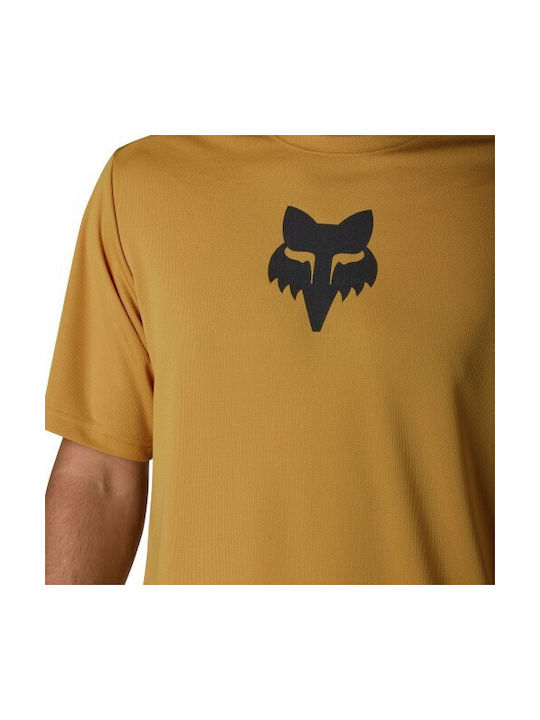 Fox Ranger Ss Jersey Männliche Kurze Ärmel Fahrradtrikot Berg Braun