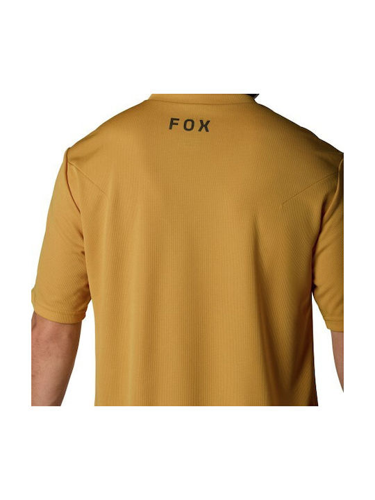 Fox Ranger Ss Jersey Männliche Kurze Ärmel Fahrradtrikot Berg Braun