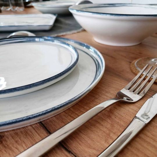 Kutahya Porselen Blue Porcelain Dinnerware Set 40pcs