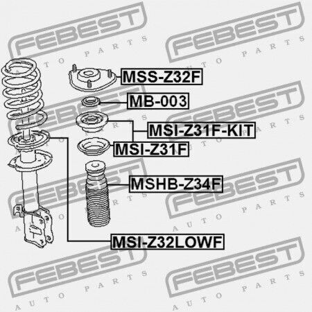 Febest Пролет за Mitsubishi Colt 2004-2012