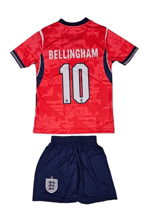 Set de Fotbal pentru Copii Bellingham Echipa Națională a Angliei Mundial 2026 Roșu Balón De Oro Unisex Copii Ab173