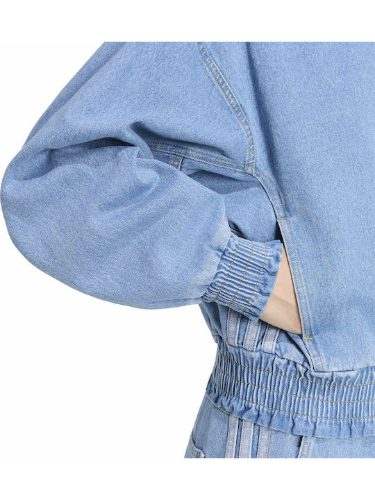 Damen Jean Jacke Blau
